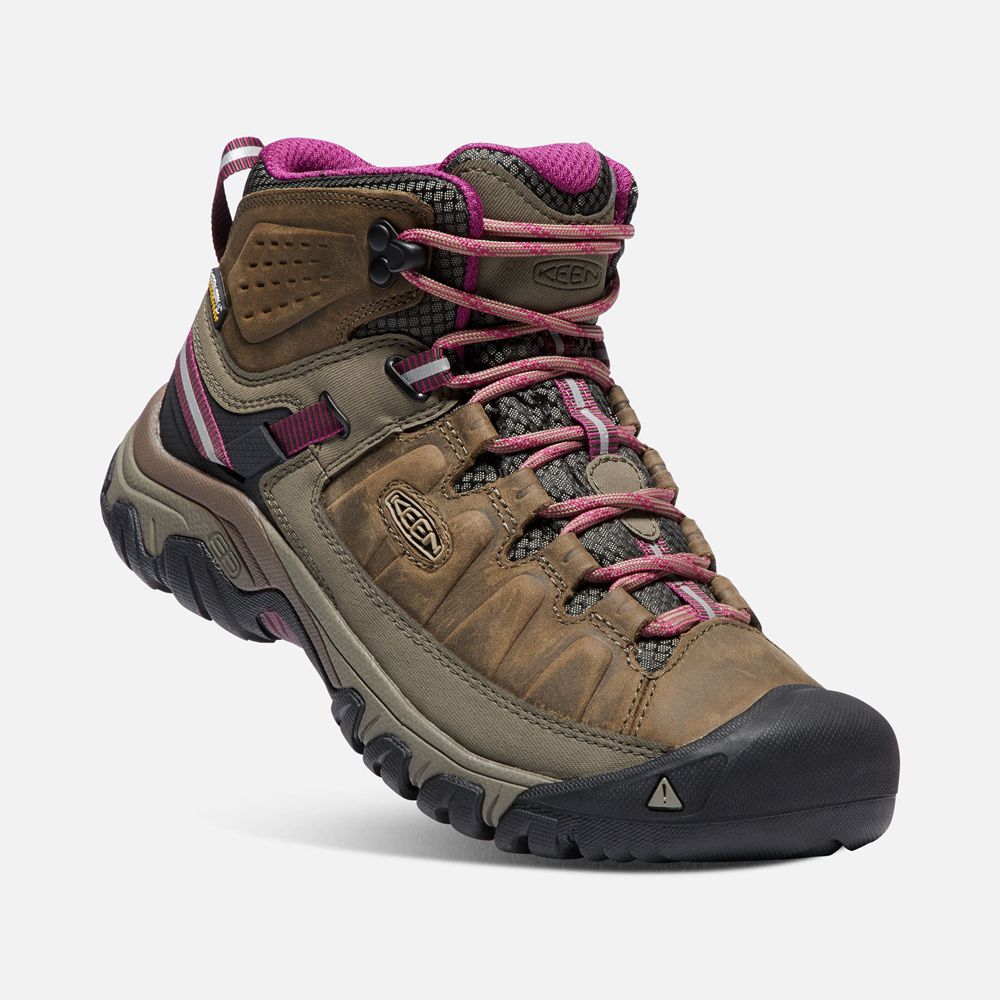 Keen Outdoor Bot Kadın Kahverengi - Targhee Iii Waterproof Mid - Türkiye IWLQ71428